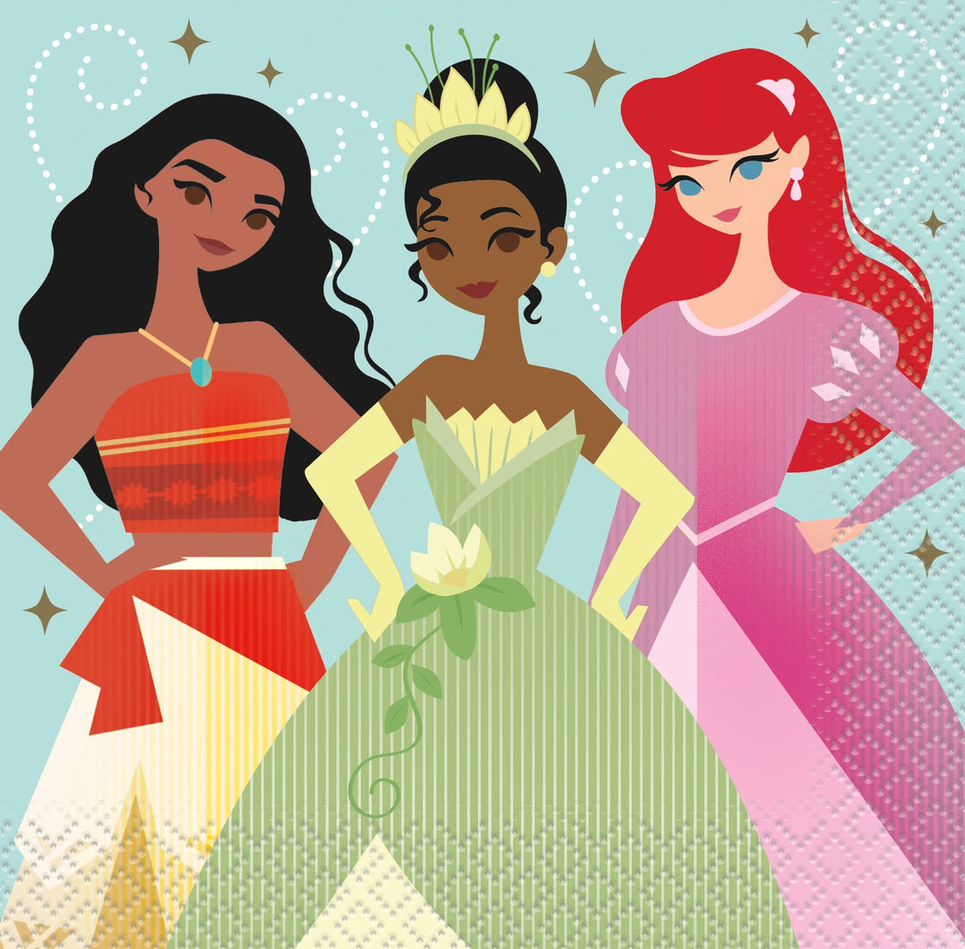 Des moments enchanteurs avec les serviettes à boisson Princesses Disney - Laissez vos rêves devenir réalité !