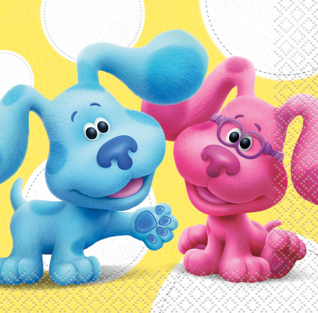 Faites de chaque gorgée une expérience inoubliable avec les serviettes de table breuvage Blue's Clues - Rejoignez la fête !