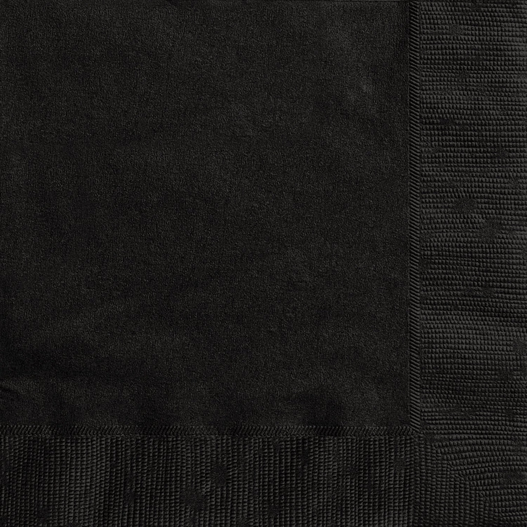 Serviettes de table breuvage noir (20)