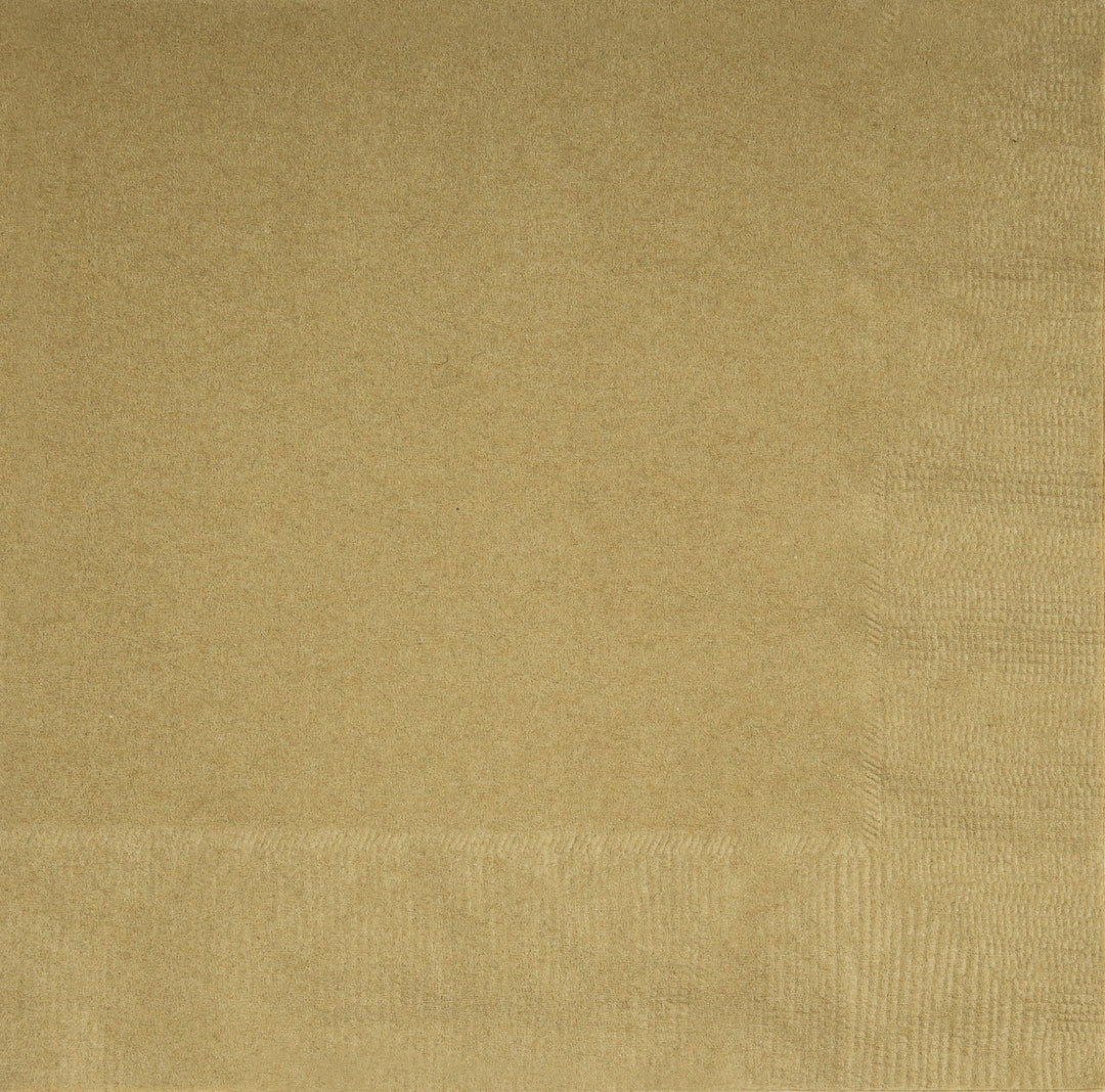 Gold Solid Luncheon Napkins - Affordable Party Supplies for Birthdays!