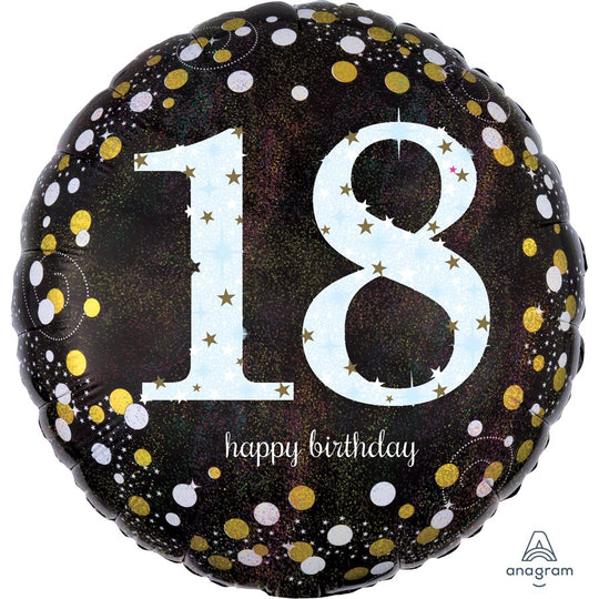 Holographic 18th Birthday Foil Balloon - Perfect Party Decor with Superior Float Time!