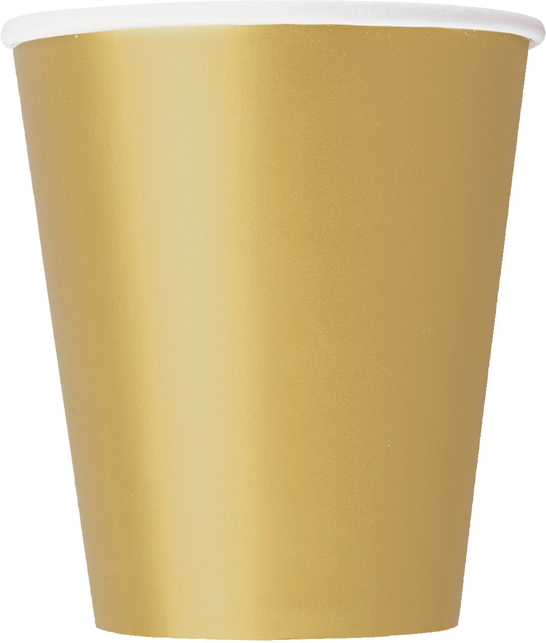 Verres en Papier Dorés Unis 9oz, 8ct - Parfaits pour des Boissons de Fête Élégantes et Luxueuses!
