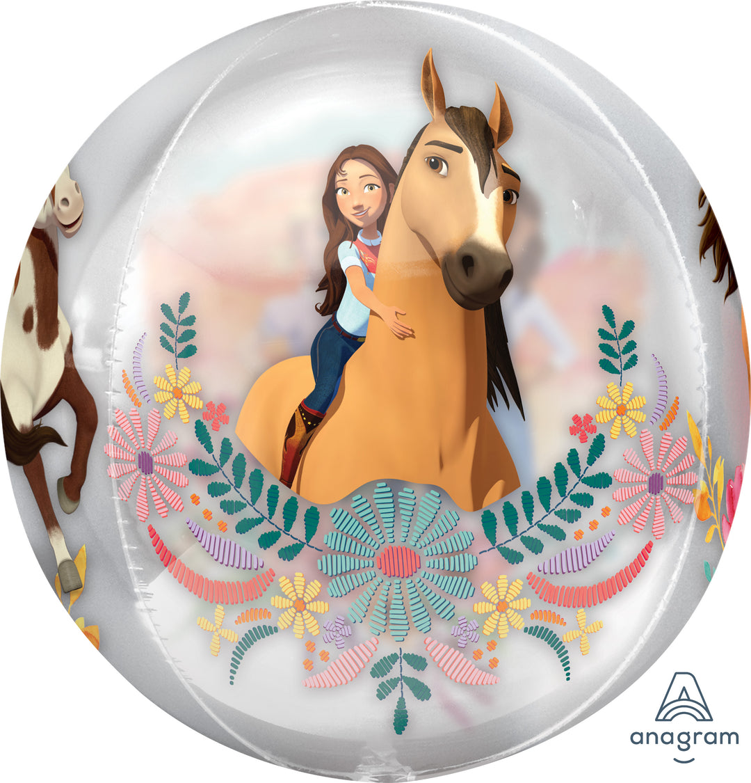 Orbz Spirit Riding Free Balloon - Perfect for Birthdays, Long-Lasting Float, Self-Sealing
