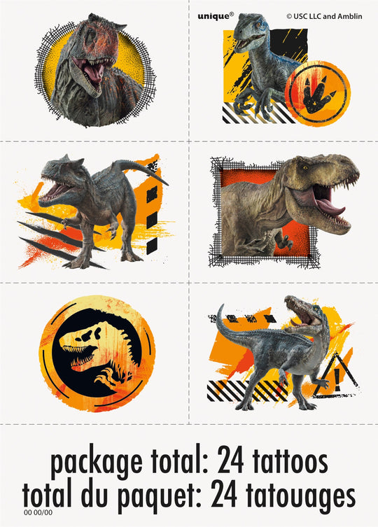 Tatouages Jurassic World - Plongez dans une Aventure Dino-tastique !
