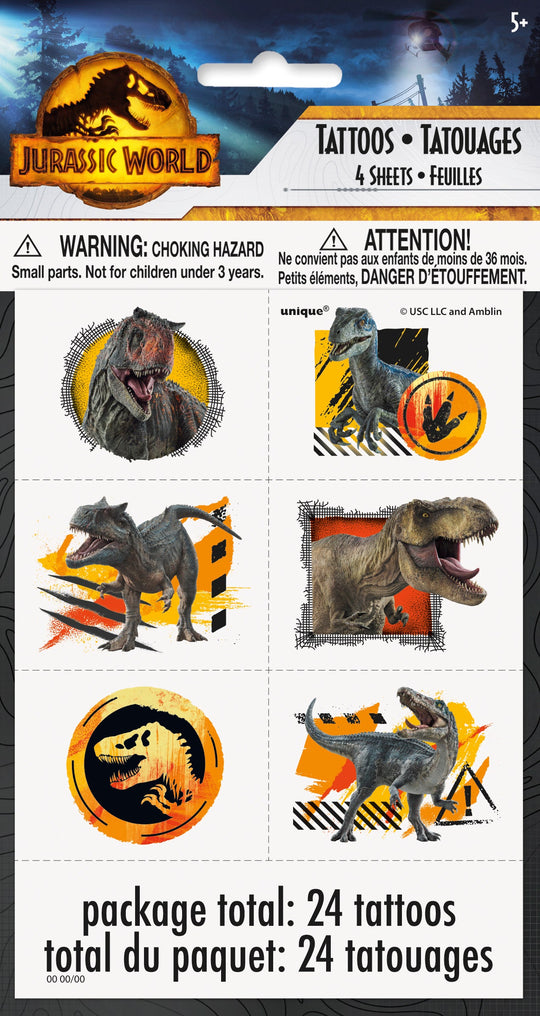 Tatouages Jurassic World - Plongez dans une Aventure Dino-tastique !