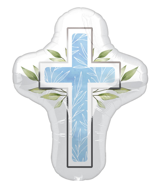 My First Communion Blue Foil Balloon - Superior Float, Self-Sealing for Perfect Party Decor