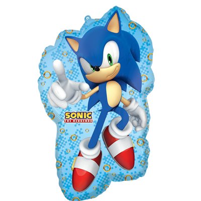 Sonic Supershape Foil Balloon - Ultimate Party Decor for Themed Birthdays & Anniversaries