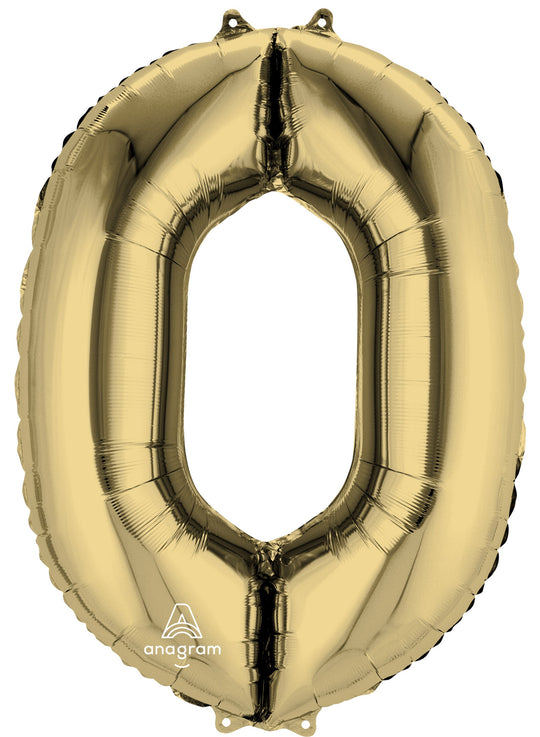 Elevate Your Party with 34-inch White Gold 'O' Foil Balloon - Superior Float Time!