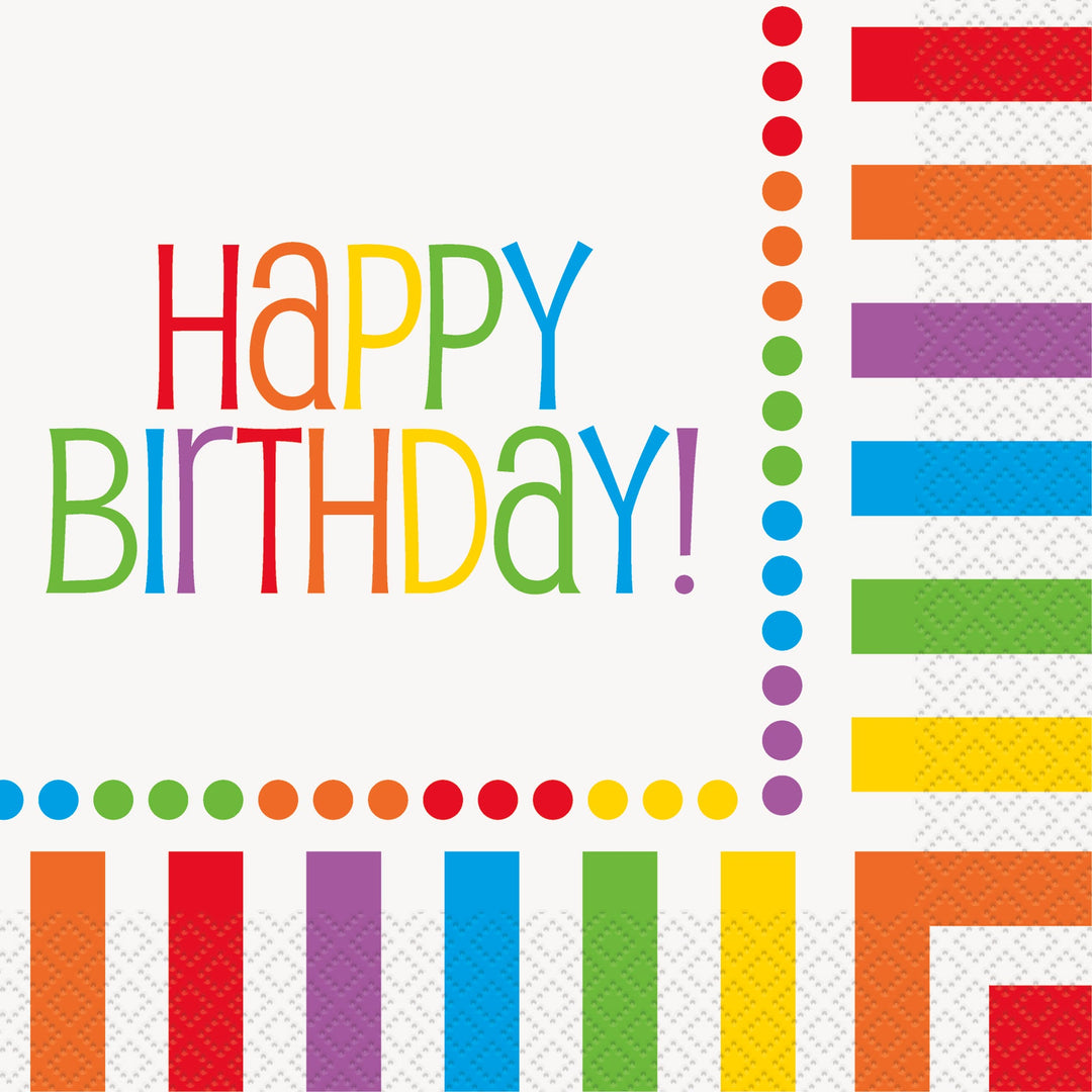 Happy Birthday Luncheon Napkins - Fun & Affordable Party Supplies Pack!