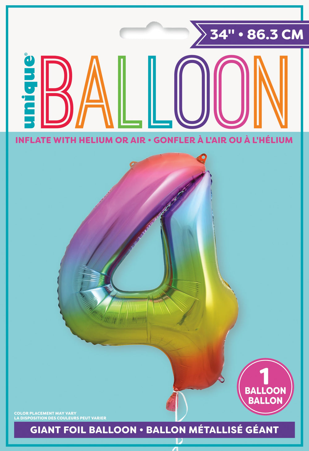 Unforgettable Birthday Bliss with High-Float, Self-Sealing, 34-Inch Foil Balloon