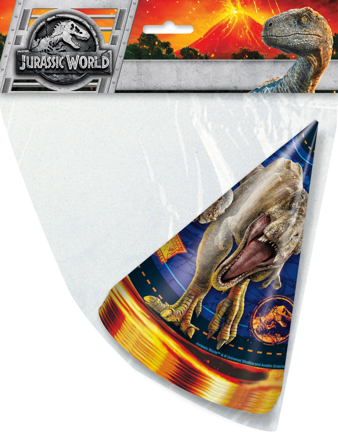 Lancez-vous dans l'aventure avec les chapeaux de fête Jurassic Park ! Rejoignez la fête des dinosaures !