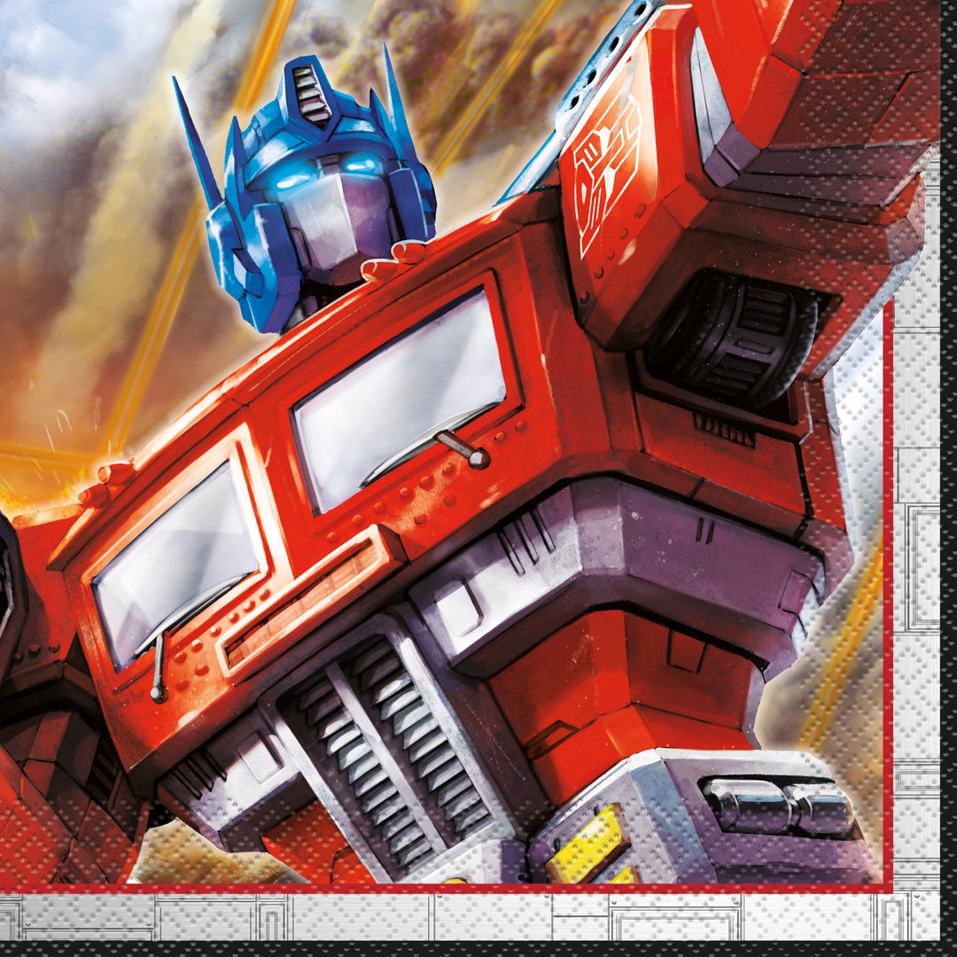 Transform Your Party: Easy-Setup Transformers Themed Luncheon Napkins Pack of 16 - Affordable Elegance!