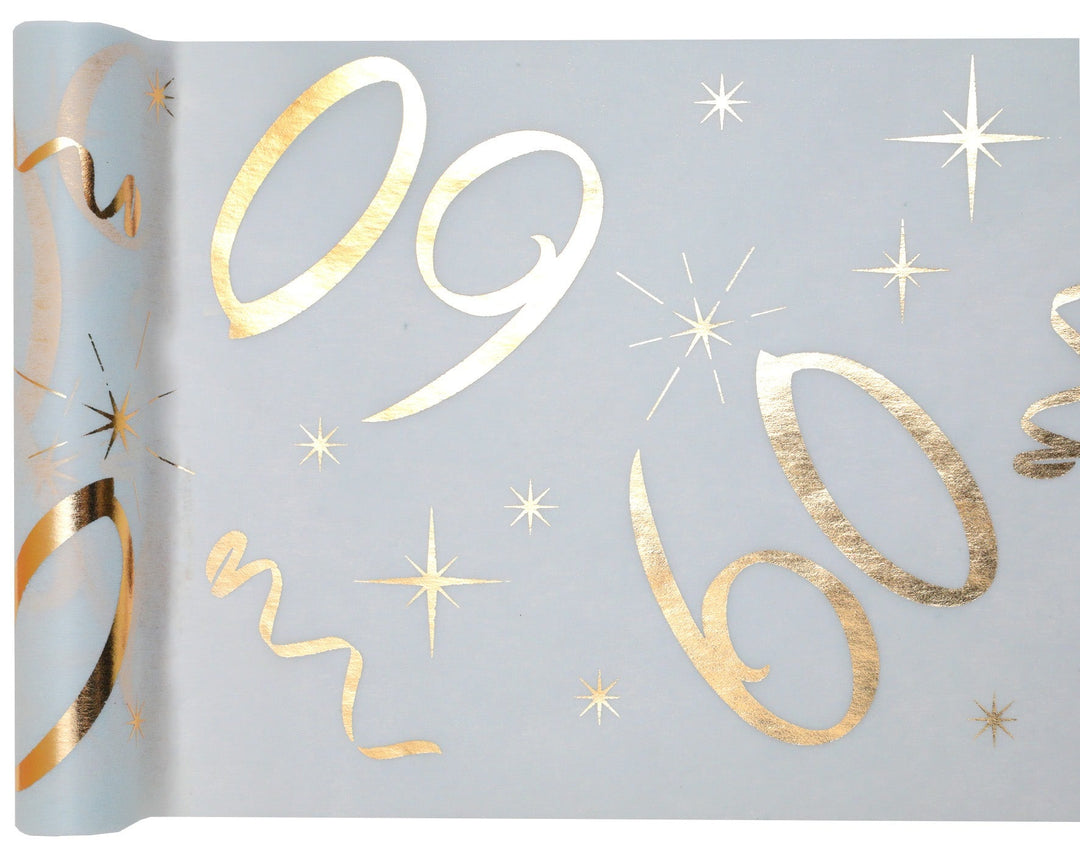 Elegant 60th Birthday Gold Metallic Table Runner - The Stunning Centerpiece of your Celebration