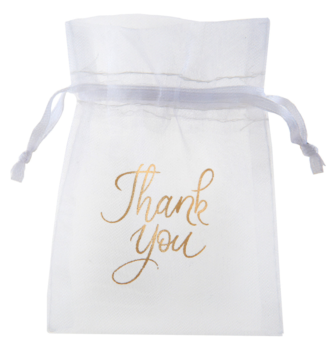 Sacs à Faveurs Élégants pour Mariage - Esthétique Métallique Doré pour une Célébration Tendance
