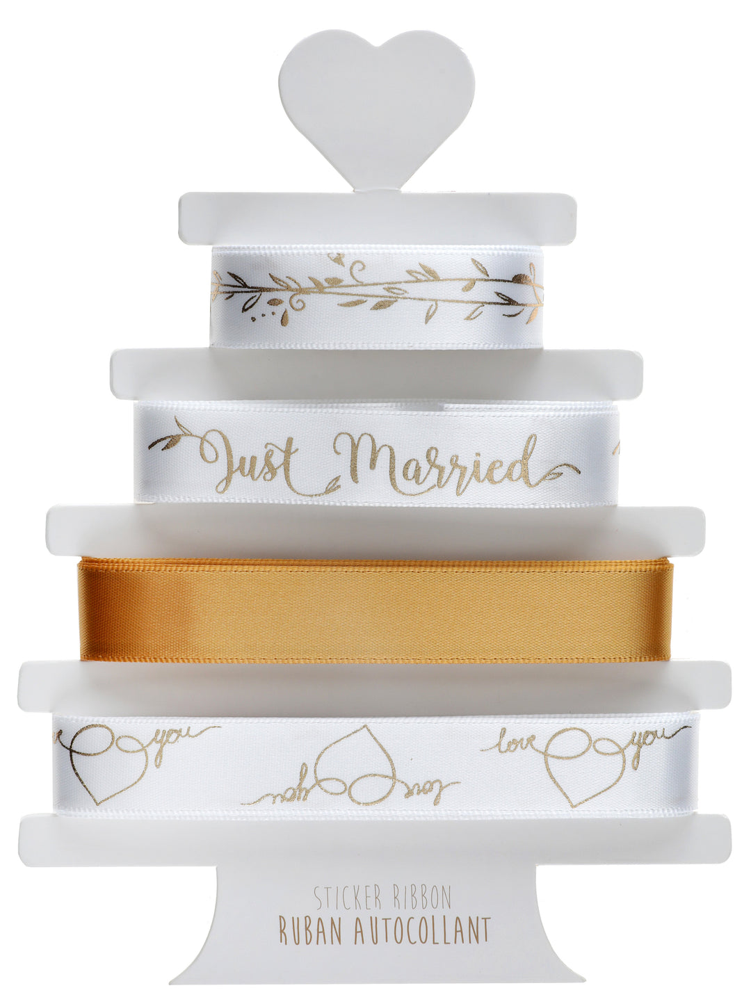 Ruban de Mariage Élégamment Stylysé - Fournitures de Fête Tendance pour une Affaire Chic