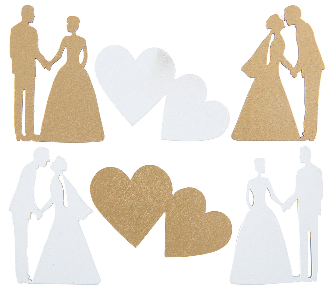 Kit Élégant de Fournitures de Fête pour Mariage Blanc et Métallique : Thèmes Tendance et Stylish pour une Décoration Chic.