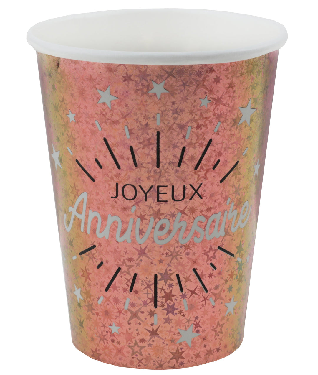 Birthday Bash Essential: Elegant Pink Glitter Paper Cups, Trend-Setting Party Supplies
