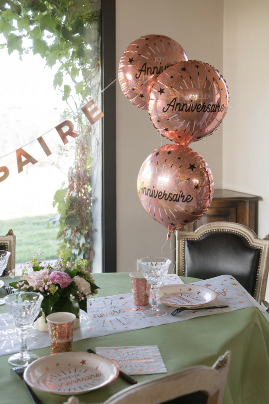 Shimmering Pink Foil Balloon - Long Lasting for Birthday & Anniversary Jubilations