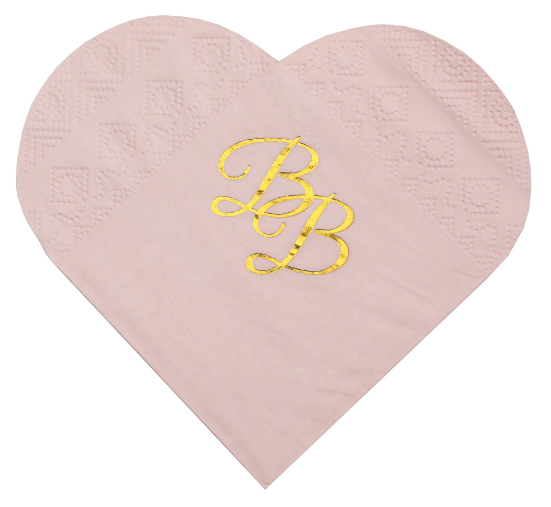 Serviettes de Boisson Premium en Forme de Coeur - Qualité, Style et Élégance pour toute Célébration