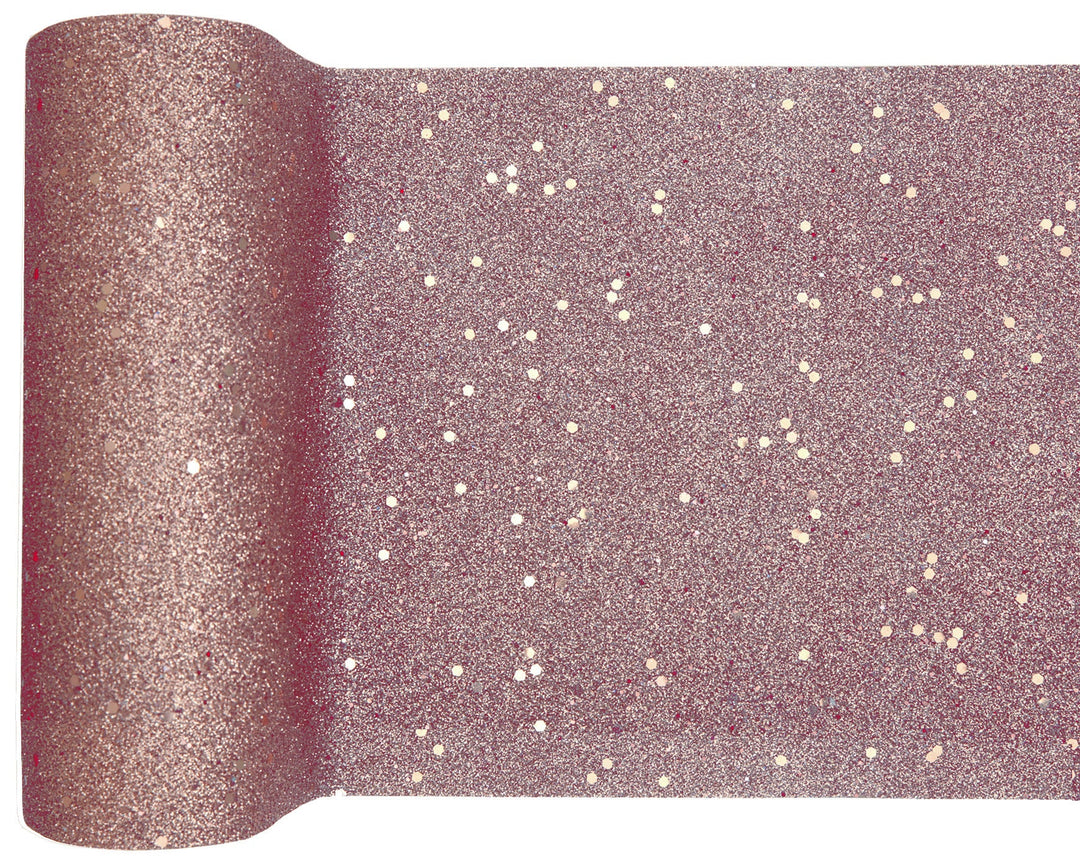 Elegant Pink Glitter Table Runner - Boosts Party Aesthetics & Birthday Celebration Theme