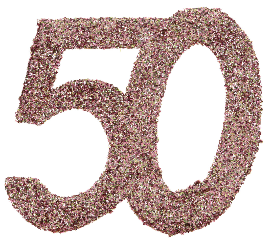 Festive Rose Gold 50th Birthday Confetti - Style Meets Elegance in Every Toss!