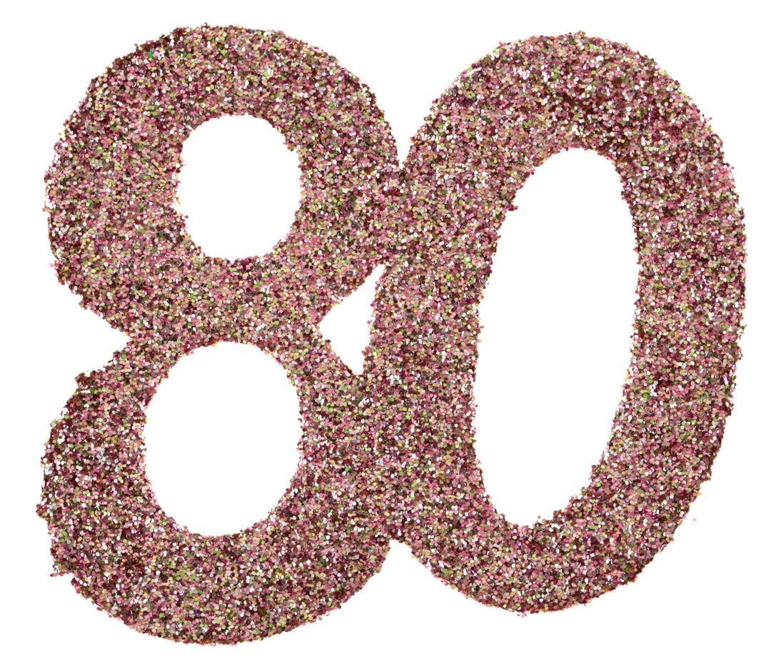 Chic Rose Gold 80th Birthday Confetti - Elegant Party Aesthetic for Trendsetting Celebrations