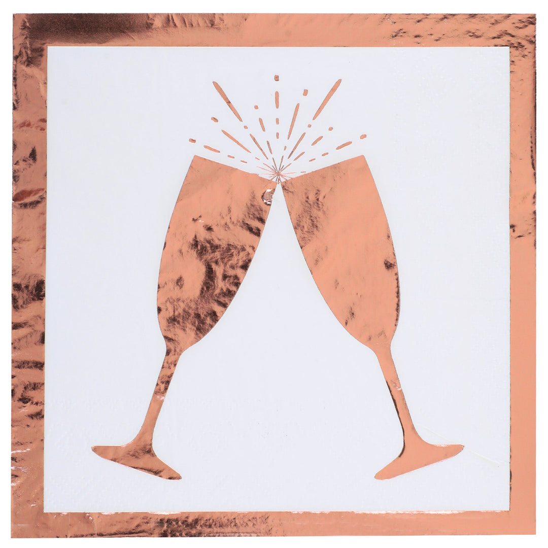 Dazzling Apero-themed White Lunch Napkins - Elevate Your Birthday Party Ambiance!