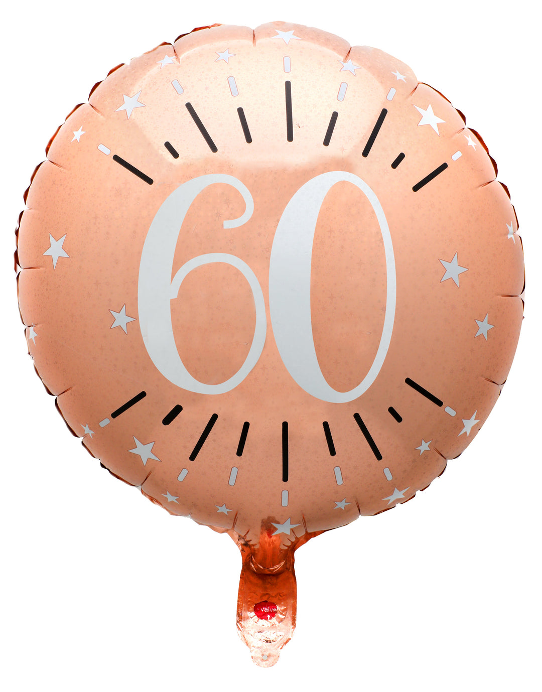 Stunning Rose Gold 60th Birthday Foil Balloon - Superior Float Time for Unforgettable Decor