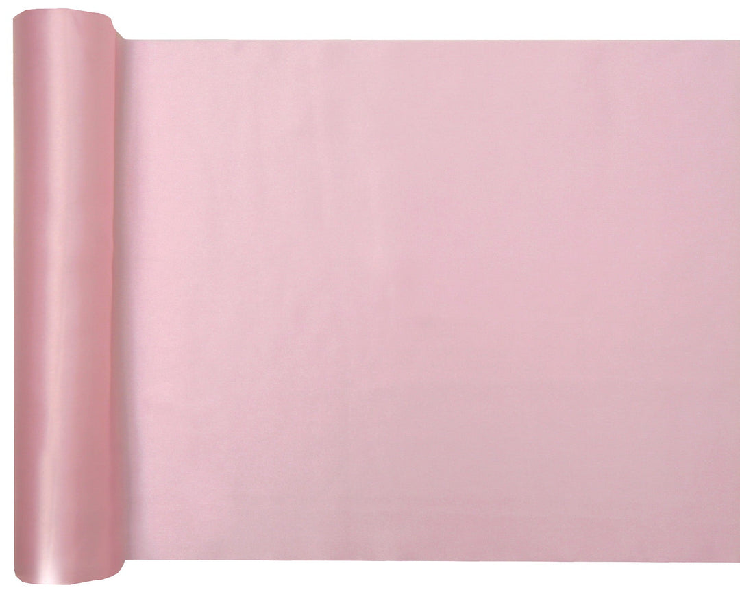 Chic Chemin de Table Rose Nacré – Déco Élégante pour des Anniversaires Inoubliables