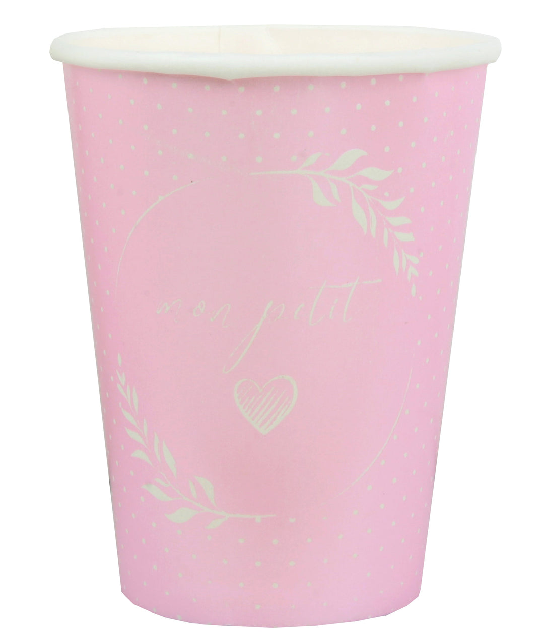 Elegant Baptism Celebration with Stylish Pink Pearly Paper Cups - Party with Grace