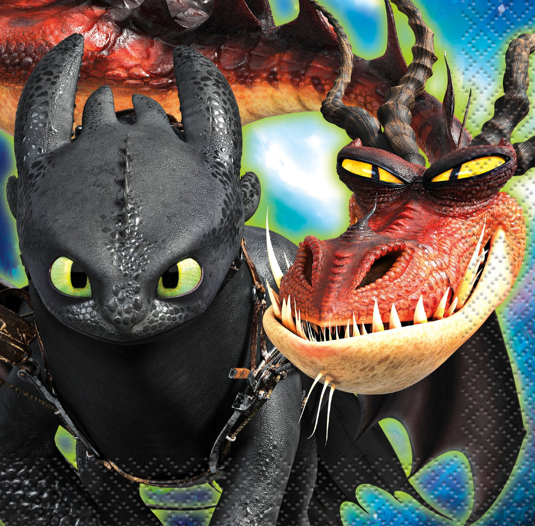 Embark on a Legendary Adventure with How to Train Your Dragon Beverage Napkins - Unleash Your Inner Viking!