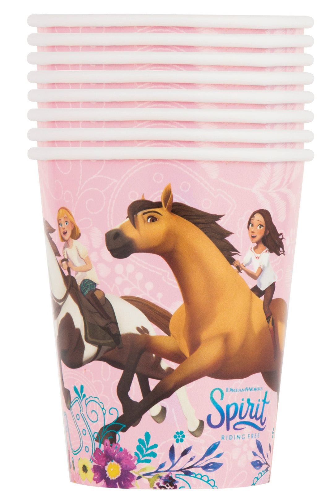 Verre en Carton Spirit L'Étalon des Plaines (8) - Prépare-toi pour une Aventure avec Spirit et ses Amis !
