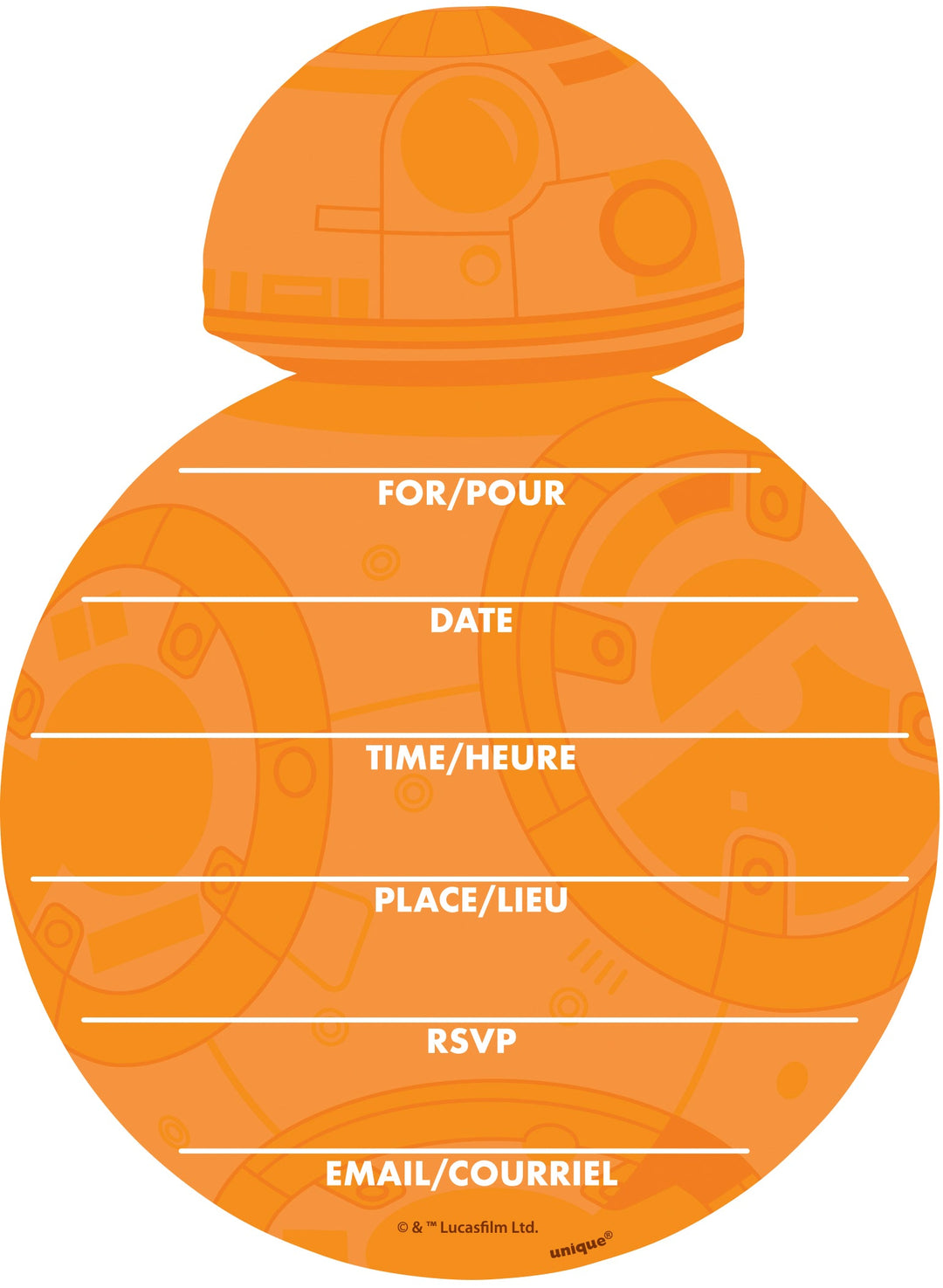 Star Wars Classic Birthday Invitation Set of 8 - Easily Create Unforgettable Parties