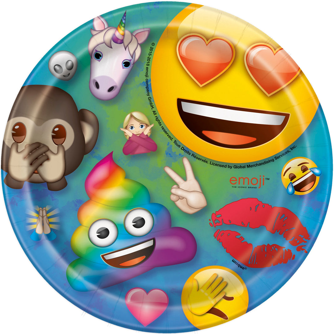Get the Party Started with Emoji Dessert Plates!