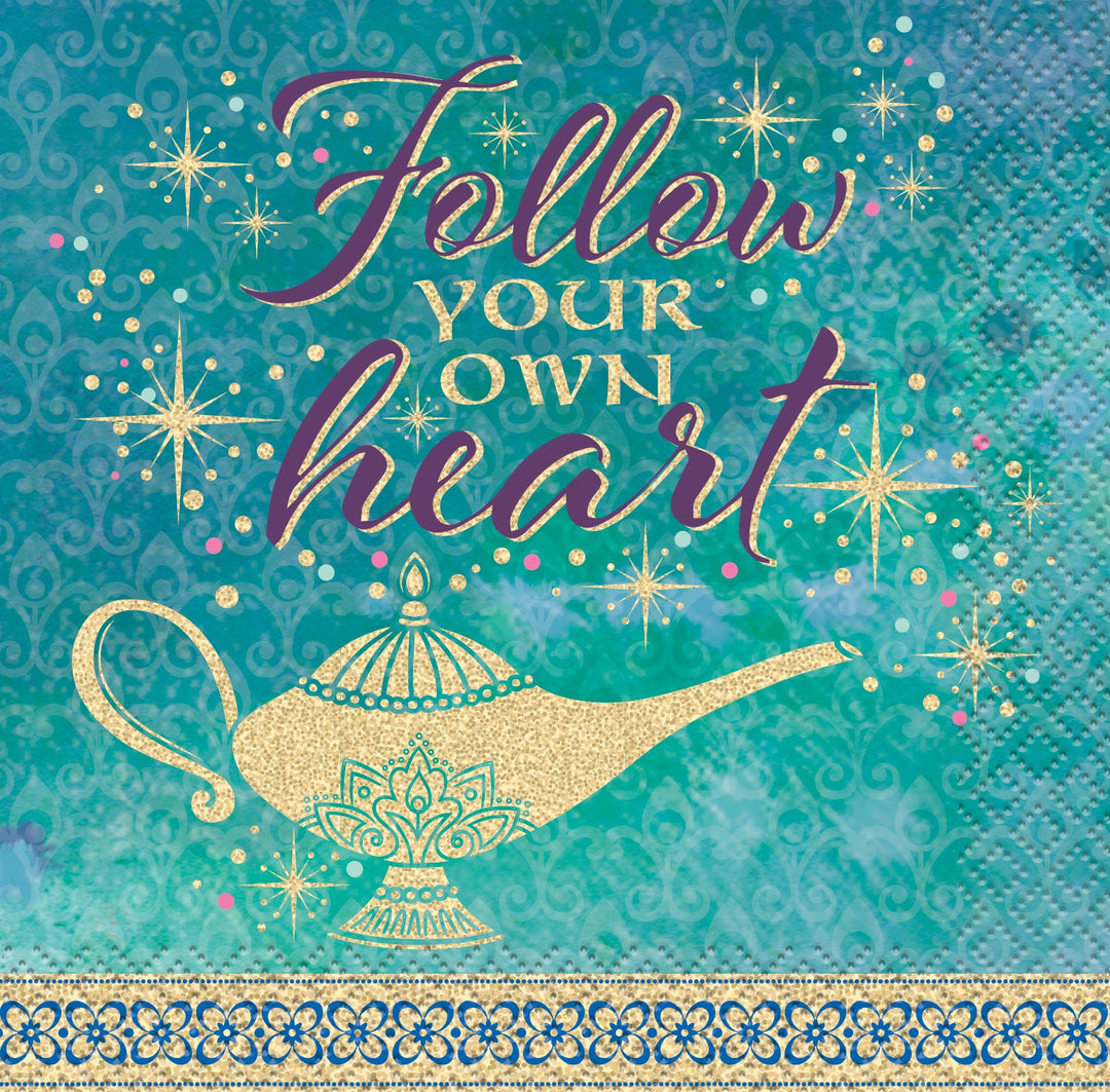 Discover a Whole New World with Aladdin Beverage Napkins - Magic, Adventure, and Party Fun!