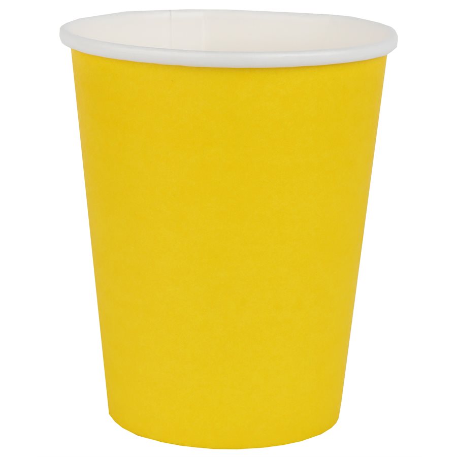 Solid Paper Cups 10-Pack for Birthdays, Easy Party Style Cheers