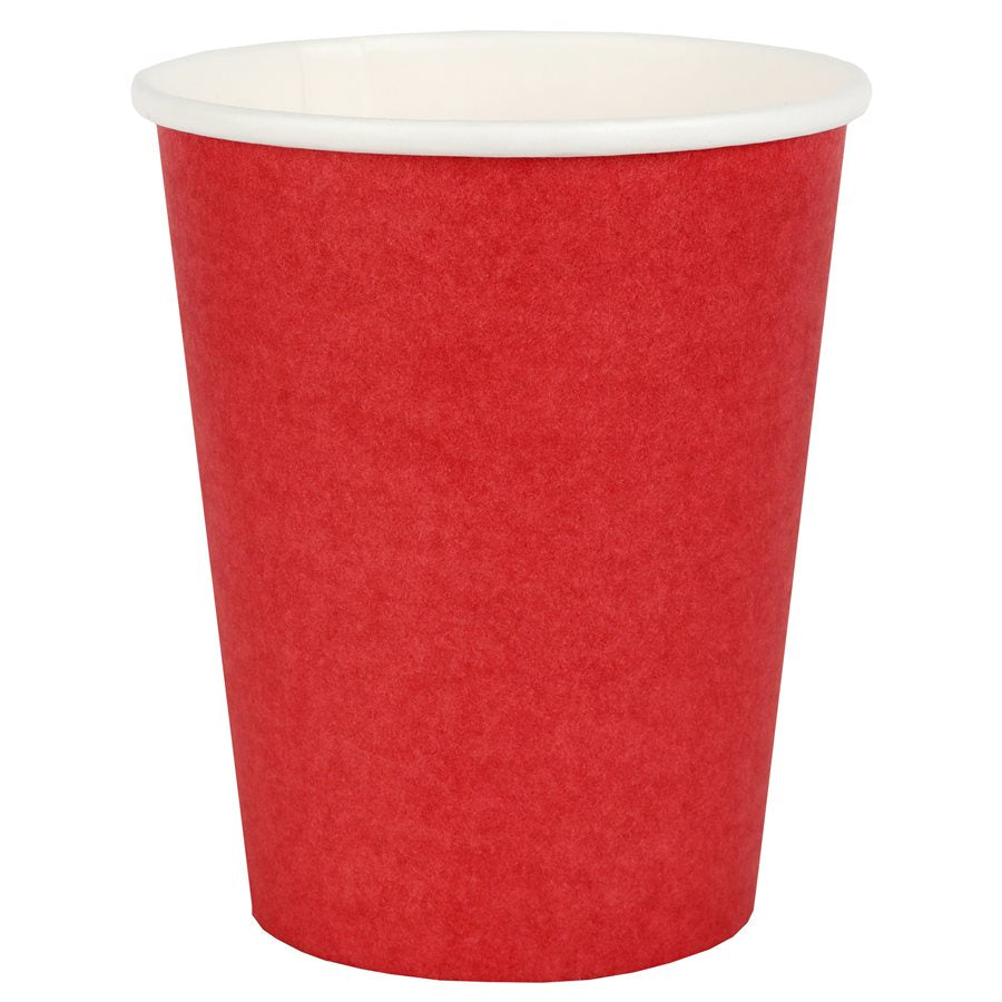 Solid Birthday Paper Cups, 10-Pack Party Tableware for Easy Cleanup