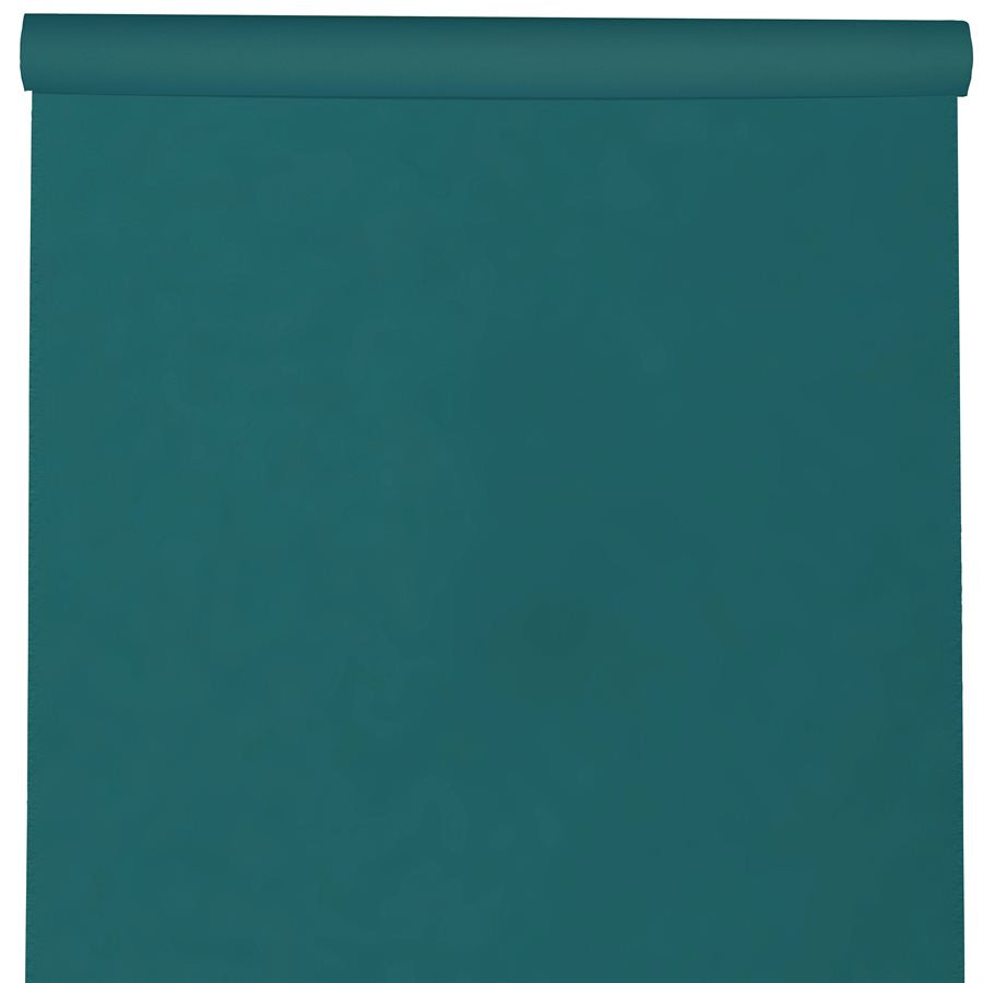 Teal Blue Tablecloth Roll, Cut-to-Size for Birthday Banquets, Elegant