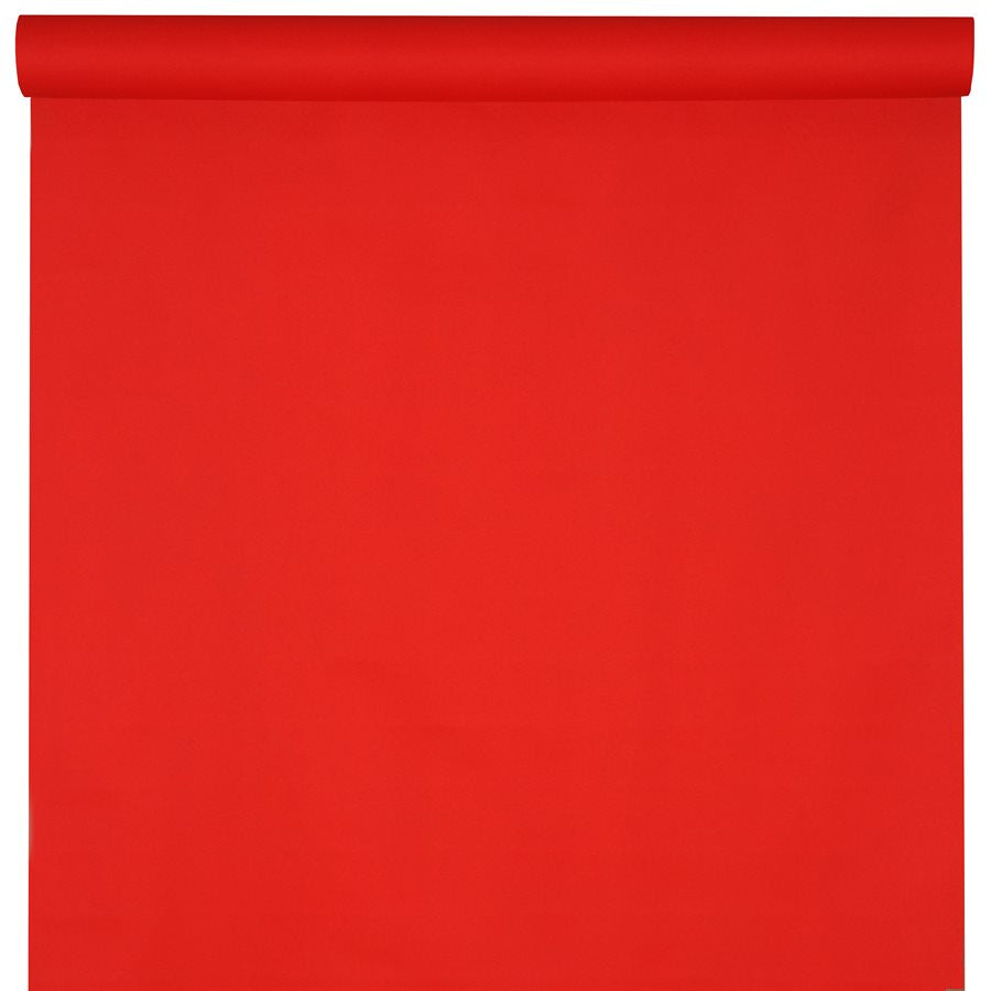 Solid Red Tablecloth Roll | Cut-to-Any-Length Party Table Cover