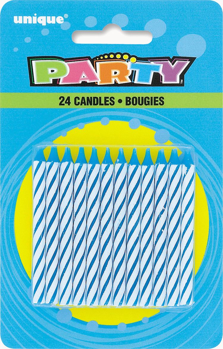Powder Blue Birthday Candles - Elegant Touch for Your Celebration!