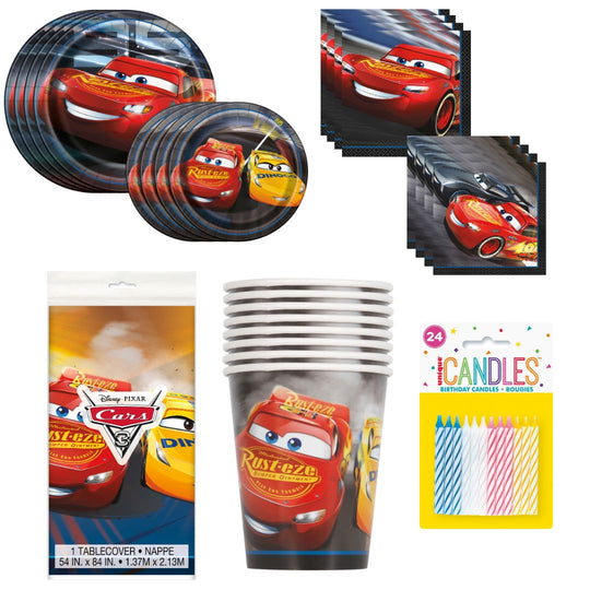 Cars Flash McQueen Ultimate Party Solution - All-in-One 81-piece Official Licensed Set