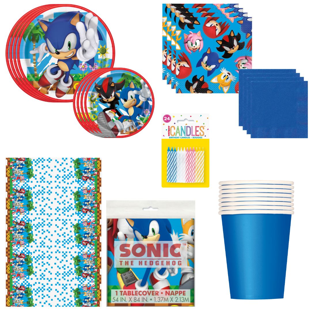 Sonic Party Supplies Bundle: Joyful Celebration, Official Licensed Fun!