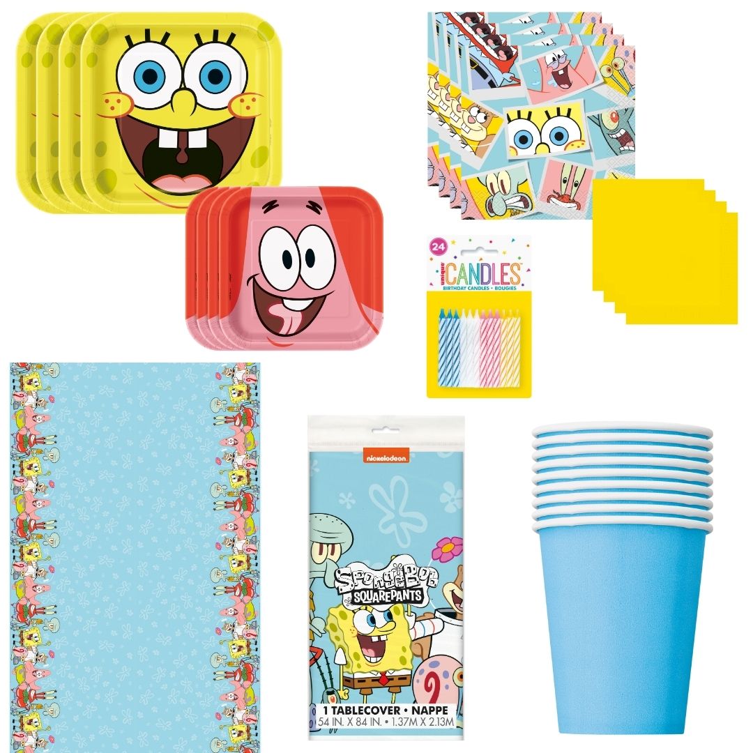 SpongeBob Party Bundle: 85 Official Supplies for Effortless Fun!