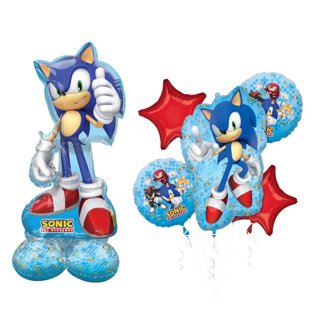 Sonic Party Bundle: 2 Foil Balloons - Unbeatable Fun Awaits!