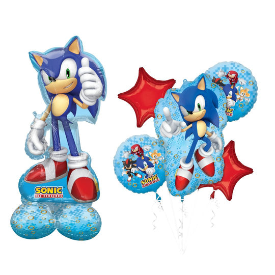 Sonic Party Bundle: 2 Foil Balloons - Unbeatable Fun Awaits!