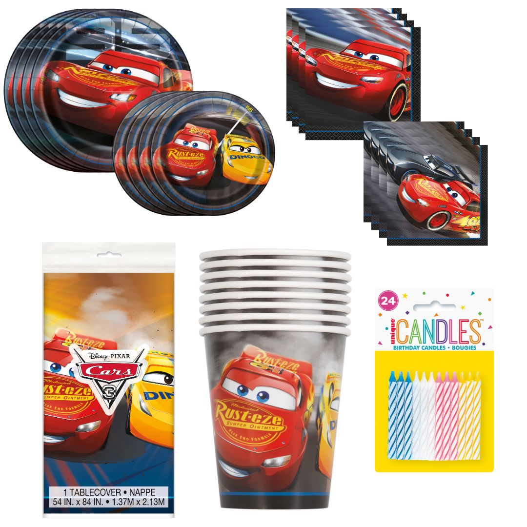Cars Flash McQueen Ultimate Party Solution - All-in-One 81-piece Official Licensed Set