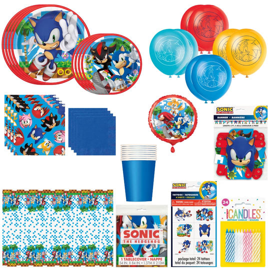 Sonic Party Supplies Bundle: Easy Planning for Unforgettable Fun!