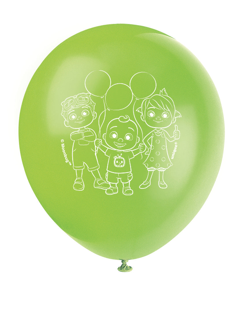 Ballons de fête CoComelon: Chantez & Célébrez! (Lot de 8)