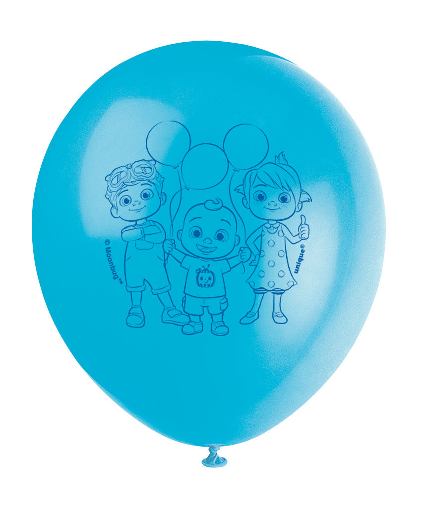 Ballons de fête CoComelon: Chantez & Célébrez! (Lot de 8)