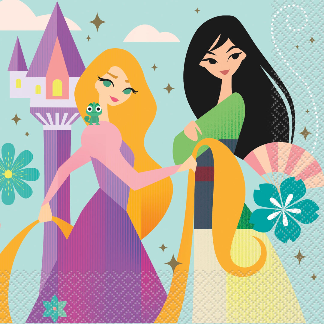 Ajoutez une Touche de Magie de Conte de Fées avec les Serviettes Déjeuner Princesses Disney - Le Rêve de Chaque Princesse !